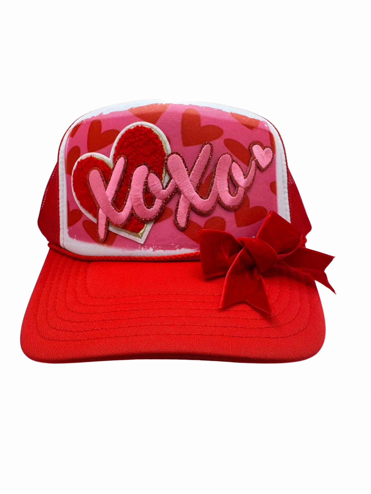 XOXO Red Trucker
